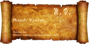 Musch Vivien névjegykártya
